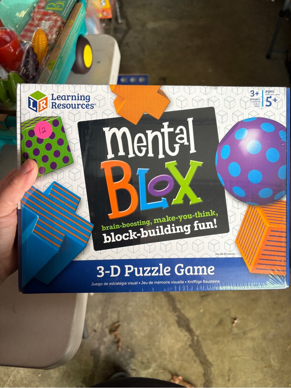 Nwt Mental Blox 3-D Puzzle Game - Blue/Orange